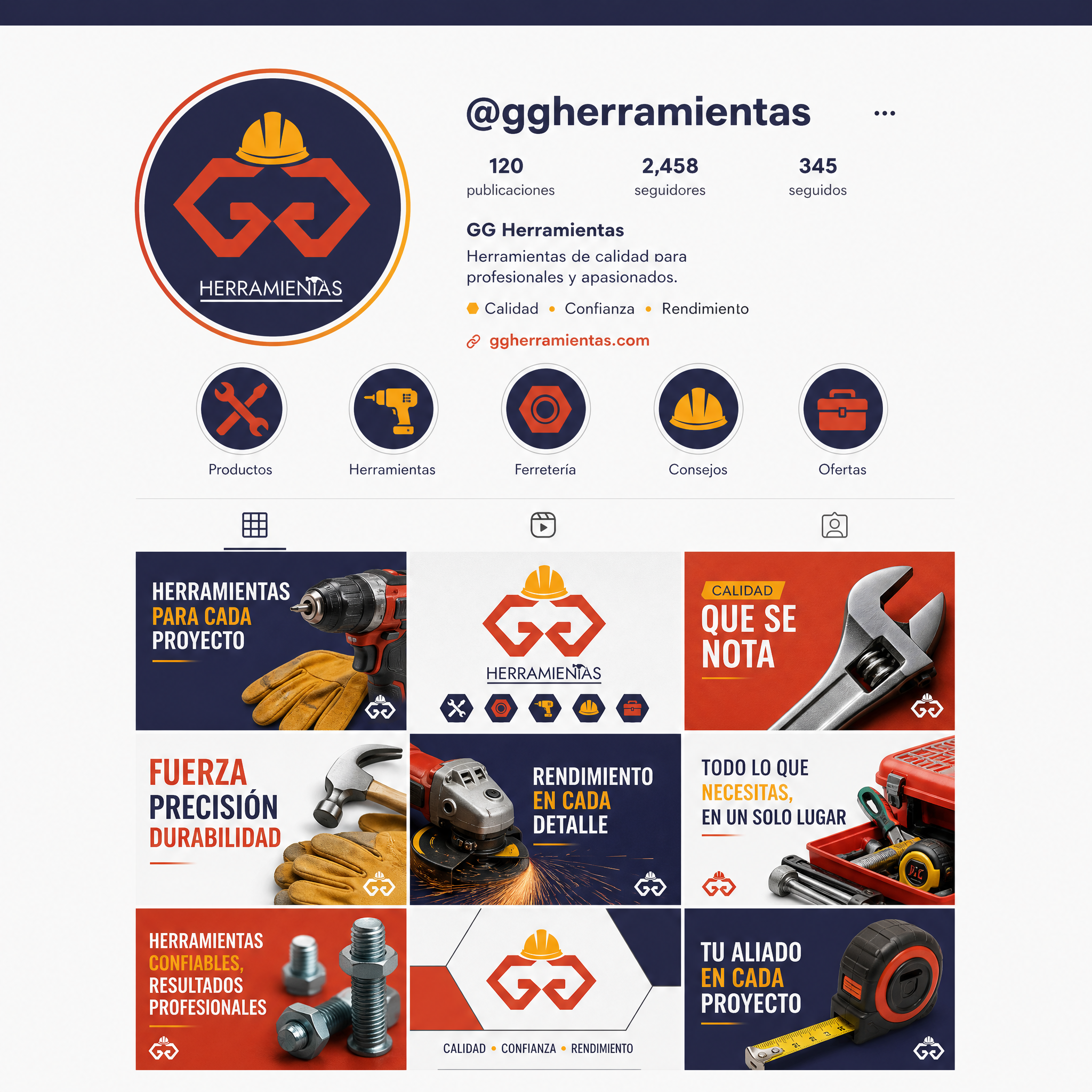 GG Herramientas - Feed de Redes